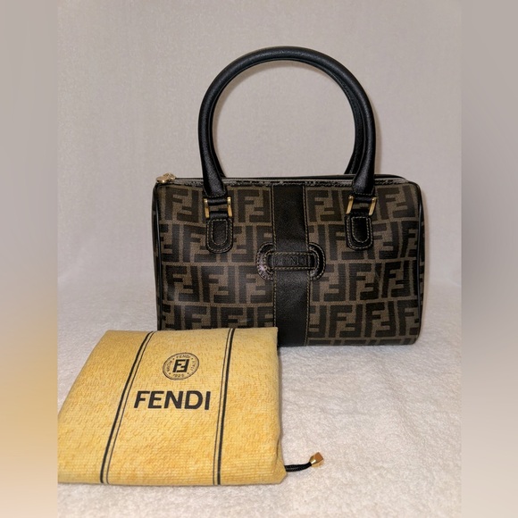 Fendi Handbags - Fendi Vintage Boston Zucca Print with dust bag…